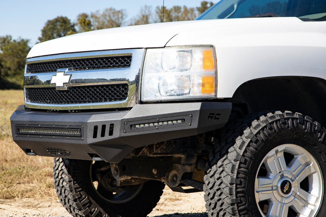 Rough Country 10911 DIY Front Prerunner Bumper Black LEDs 07-13 Chevrolet Silverado 1500 2WD/4WD Rough Country - Truck Part Superstore