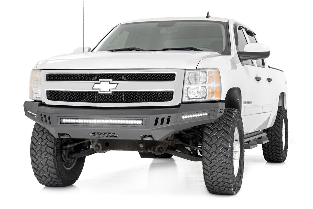 Rough Country 10911 DIY Front Prerunner Bumper Black LEDs 07-13 Chevrolet Silverado 1500 2WD/4WD Rough Country - Truck Part Superstore