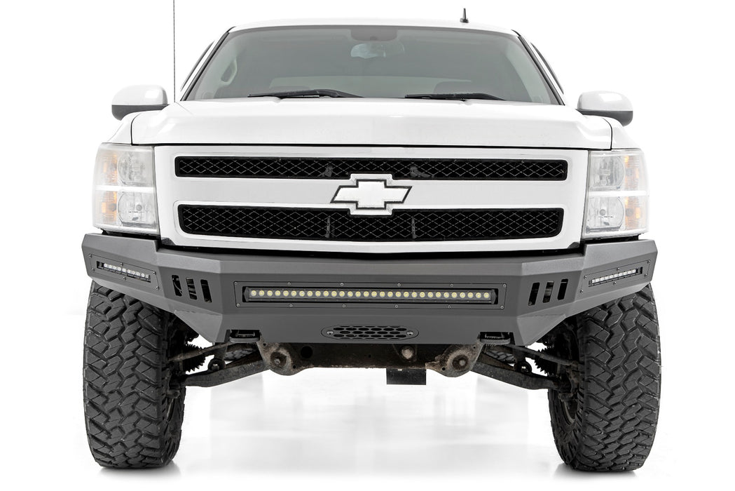 Rough Country 10911 DIY Front Prerunner Bumper Black LEDs 07-13 Chevrolet Silverado 1500 2WD/4WD Rough Country - Truck Part Superstore