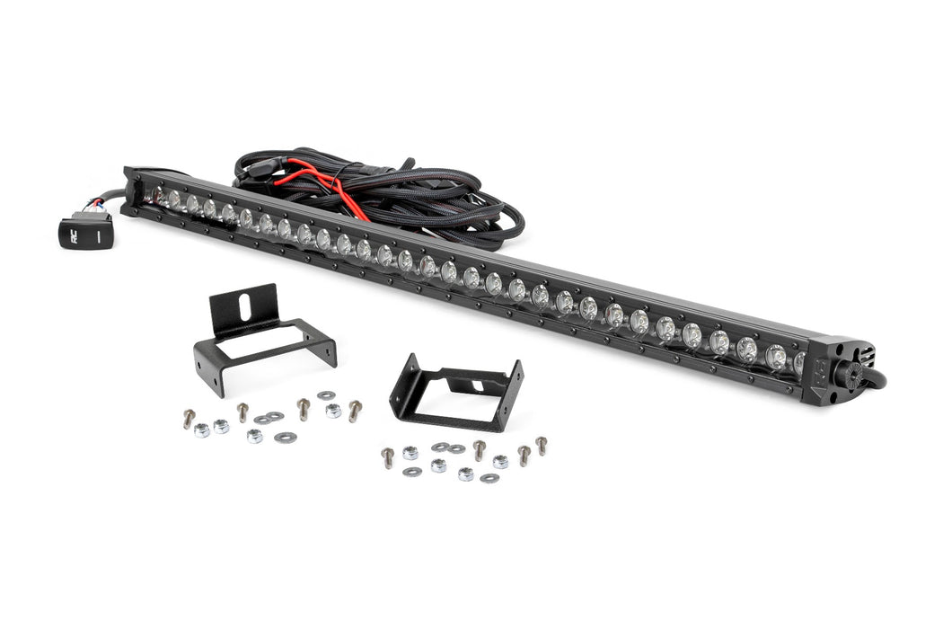 Rough Country 70530BLDRL Ford Super Duty 30-inch Black Series Cree LED Grille Kit w/Cool White DRL (Single) Rough Country - Truck Part Superstore
