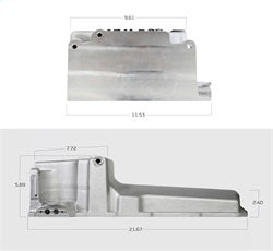 Holley 302-1BK LS Retro-Fit Engine Oil Pan - Truck Part Superstore
