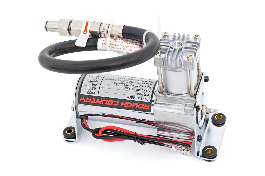 Rough Country 10100 Onboard Air Bag Compressor Kit w/Gauge - Truck Part Superstore