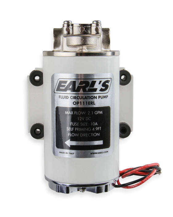 Earl's Performance OP111ERL Electric Oil Pump; 12-Volt DC; 3/8 BSPP; Fluid Circulation; - Truck Part Superstore