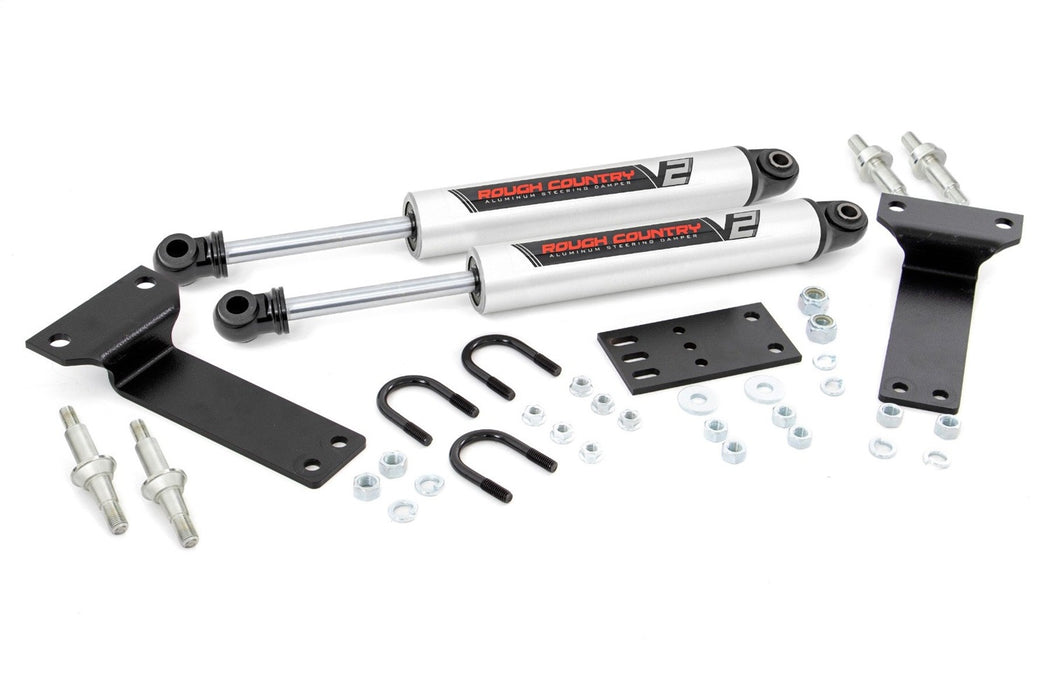 Rough Country 8749070 V2 Steering Stabilizer Dual 00-05 Ford Excursion/99-04 Super Duty Rough Country - Truck Part Superstore