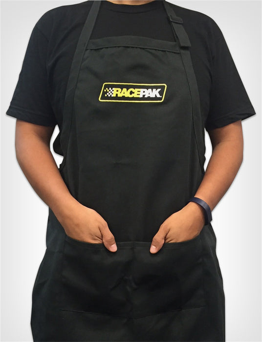 Racepak 880-PM-APRON Racepak Apron; Embroidered Logo; w/Pockets; Black; - Truck Part Superstore