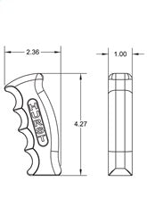 Hurst 1536210 Pistol-Grip Shifter Handle - Truck Part Superstore
