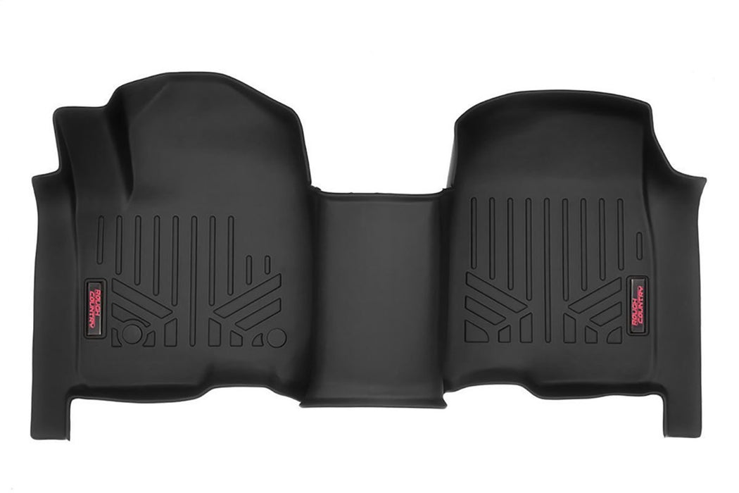 Rough Country M-2165 Heavy Duty Floor Mats Front-19-20 Silverado/Sierra Crew Cab Bench Seats Rough Country - Truck Part Superstore