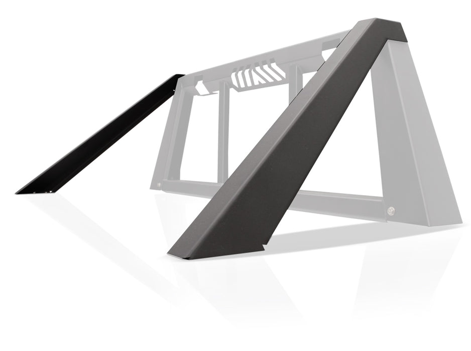 Fab Fours HRM03-1 Headache Rack Modifier; 2 Stage Black Powder Coated; For PN[HR2010-1; HR2010-B]; - Truck Part Superstore