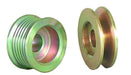 Powermaster Performance 105 Overdrive Pulley; Serpentine; 6 Groove; OD-49mm; Chrome; - Truck Part Superstore