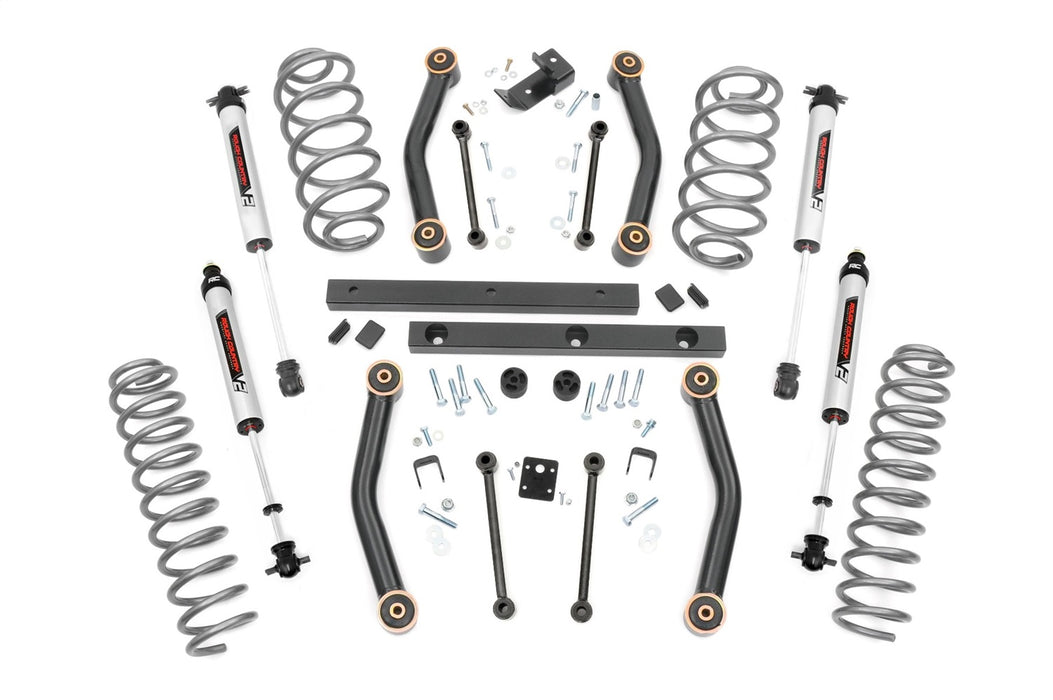 Rough Country 90670 4 Inch Lift Kit V2 97-02 Jeep Wrangler TJ 4WD Rough Country - Truck Part Superstore