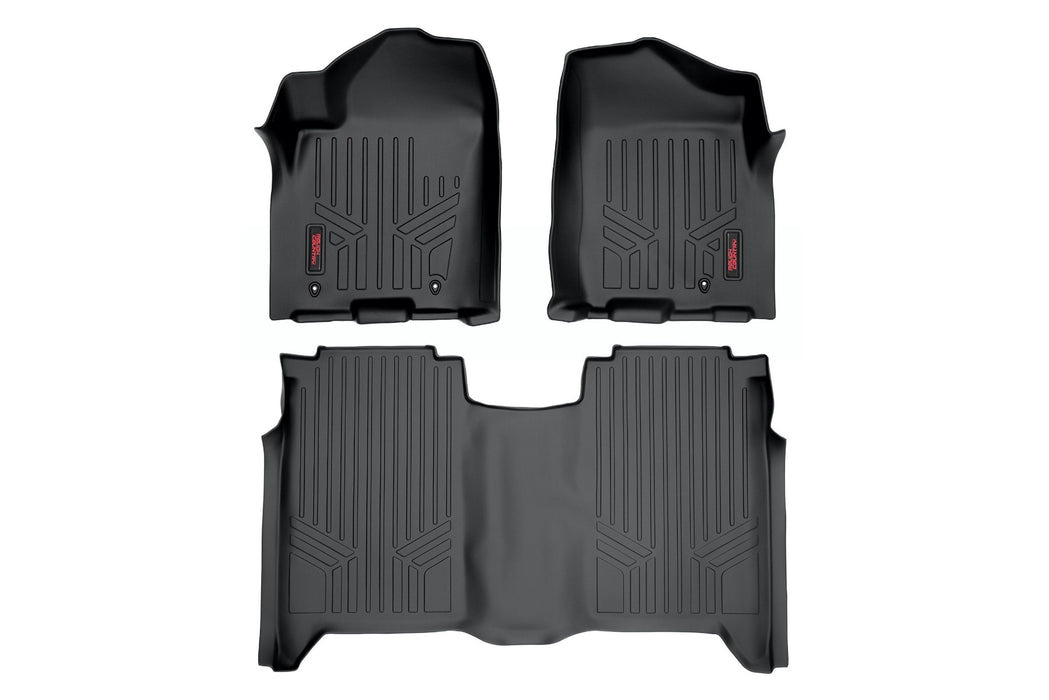Rough Country M-81602 Heavy Duty Floor Mats (Front/Rear 04-15 Nissan Titan Crew Cab) Rough Country - Truck Part Superstore