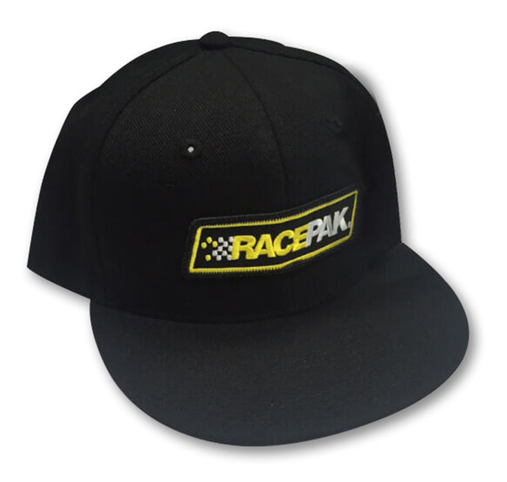 Racepak 880-PM-CAPSNAP Racepak Snapback Cap; w/Racepak Patch; Flat Bill; Black; - Truck Part Superstore