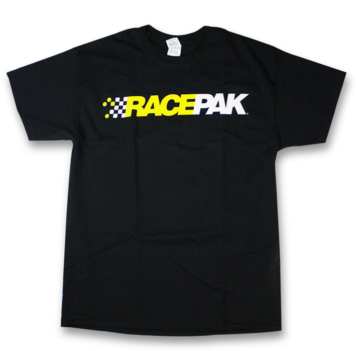 Racepak 880-PM-MTBKP-M Racepak Short Sleeve Logo T-Shirt; Size Medium; Black; - Truck Part Superstore