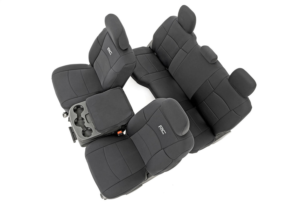 Rough Country 91044 Seat Covers Front Row and Rear Row 60/40 Rear Seat Ram 2500 2WD/4WD (19-23) Rough Country - Truck Part Superstore