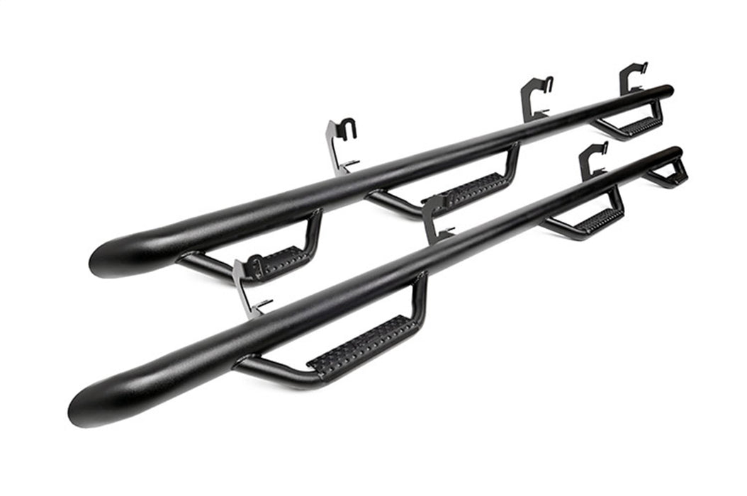 Rough Country RCC1495CC-6 Wheel to Wheel Nerf Steps w/Access Step 14-18 Silverado/Sierra 1500 Crew Cab 5 Foot 8 Inch Bed Rough Country - Truck Part Superstore