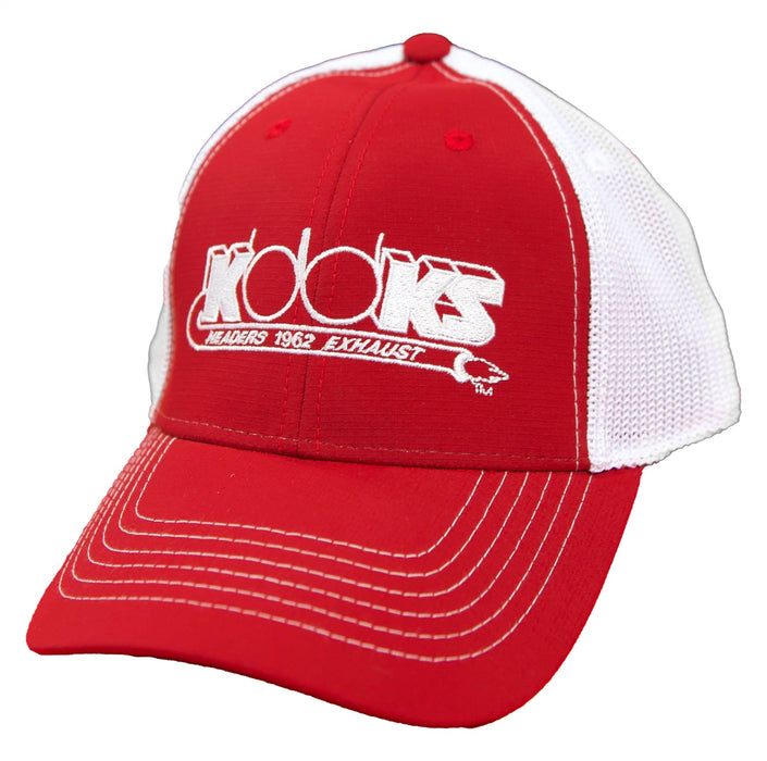 Kooks Custom Headers HT-100604-00 Kooks Trucker Hat Red; Front Logo Kooks Trucker hat w/mesh back and logo - Truck Part Superstore