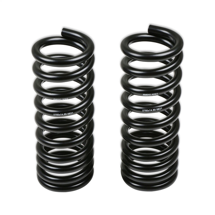 Lakewood RK200-12 Rekudo Coil Spring Set; Front; 2 in. Lower; Black Finish; Pigtail; - Truck Part Superstore