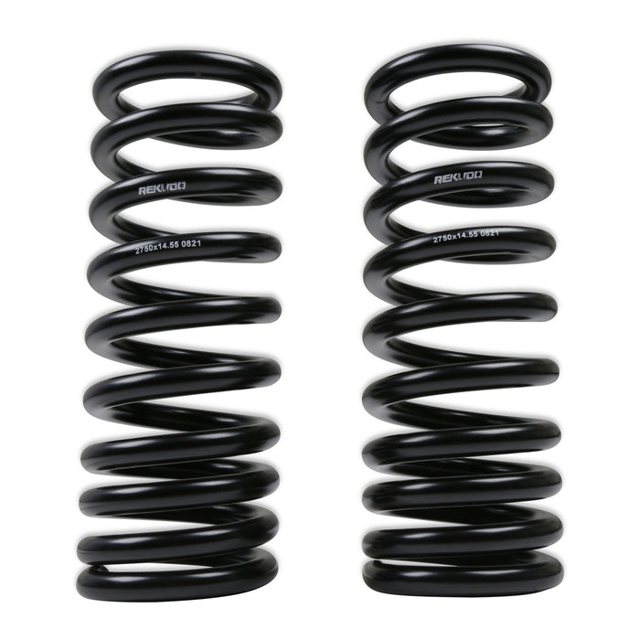 Lakewood RK200-12 Rekudo Coil Spring Set; Front; 2 in. Lower; Black Finish; Pigtail; - Truck Part Superstore