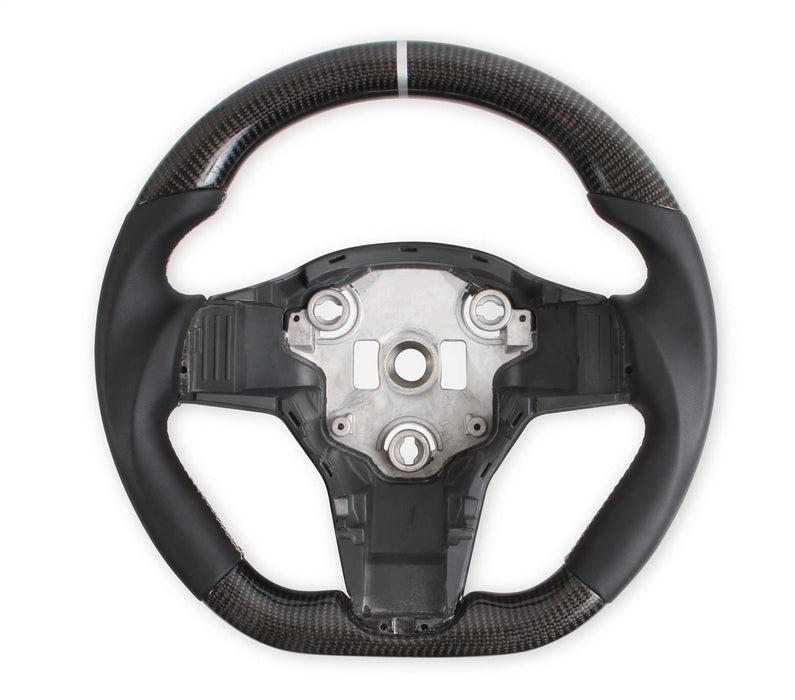 Lakewood RK950-01 Rekudo Steering Wheel; Carbon Fiber; Black Leather Grip; - Truck Part Superstore