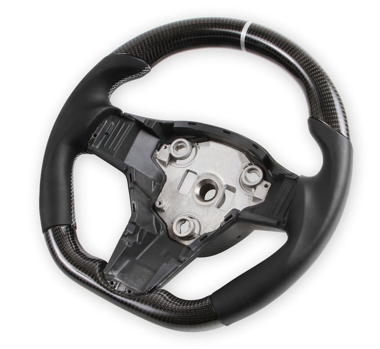 Lakewood RK950-01 Rekudo Steering Wheel; Carbon Fiber; Black Leather Grip; - Truck Part Superstore