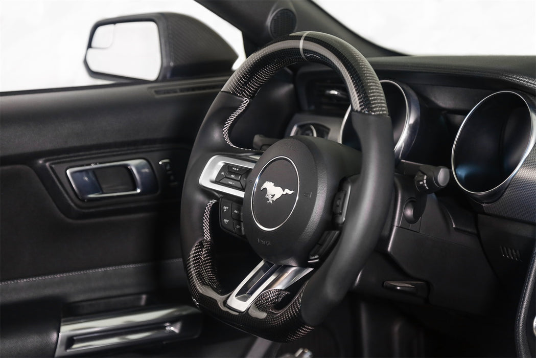 Lakewood RK950-11 Rekudo Steering Wheel; Carbon Fiber Leather Grip; Heated Version; - Truck Part Superstore