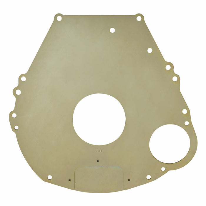 Quick Time RM-8008 Motor Plate; Steel; 1/8in.; Zinc Yellow Dichromate; w/164 Tooth Flex Plate; - Truck Part Superstore