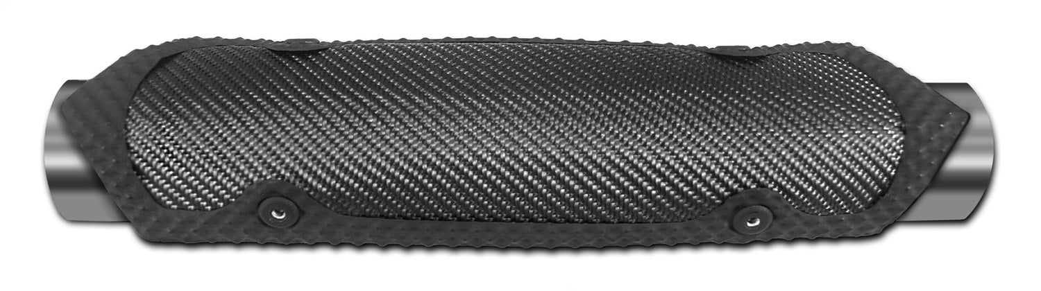 Thermo Tec 11501 Motorcycle Exhaust Heat Shield 3.75 Inch x 5.75 Inch Long W/Clamps Richochet Black Thermo Tec - Truck Part Superstore
