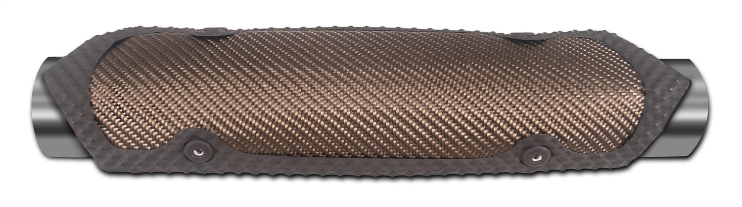 Thermo Tec 11551 Motorcycle Exhaust Heat Shield 3.75 Inch x 5.75 Inch Long W/Clamps Carbon Fiber Color Thermo Tec - Truck Part Superstore