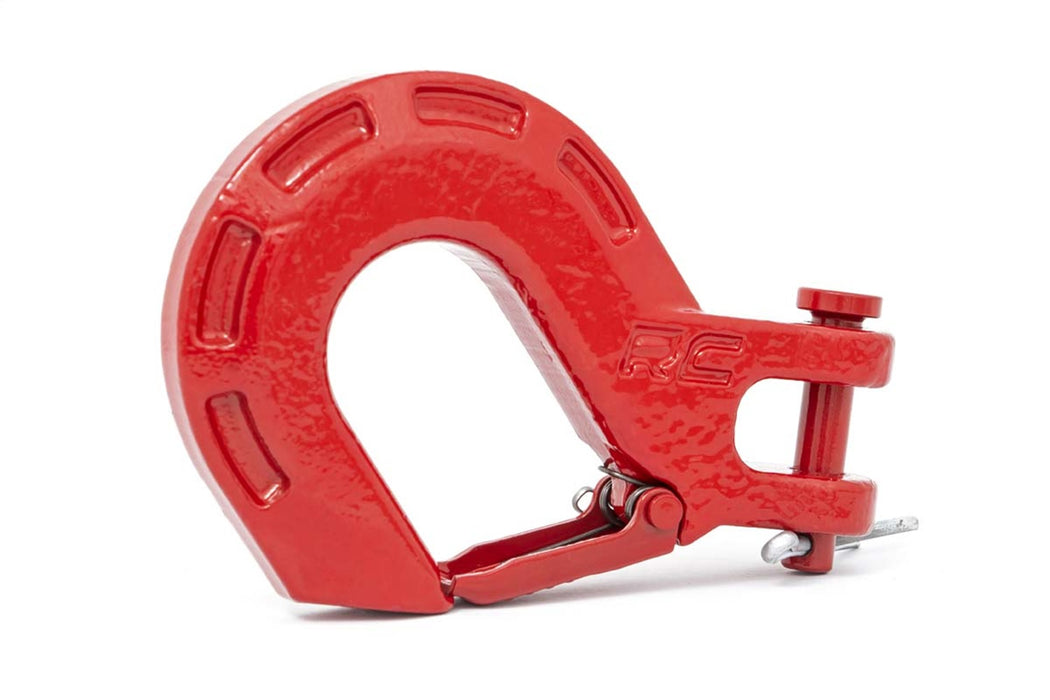 Rough Country RS129 Forged Clevis Hook Red Fits 5/16 - 3/4 Inch D-Rings Fits 1 Inch Winch Ropes Rough Country - Truck Part Superstore