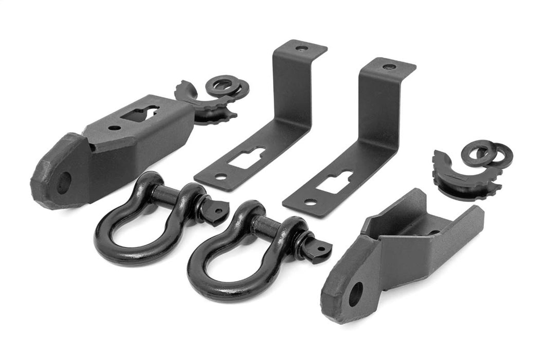 Rough Country RS152 Ford Tow Hook to Shackle Conversion Kit Mounts & Standard D-Rings 19-20 Ranger Rough Country - Truck Part Superstore
