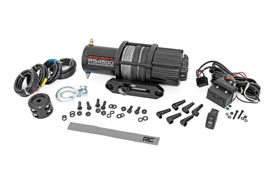 Rough Country RS6500S Electric Winch; 6500LB; For UTV; Synthetic Rope; - Truck Part Superstore