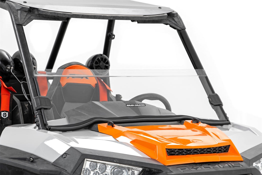 Rough Country 98182011A Half Windshield Scratch Resistant 14-22 Polaris RZR XP 1000/RZR XP 4 1000 Rough Country - Truck Part Superstore