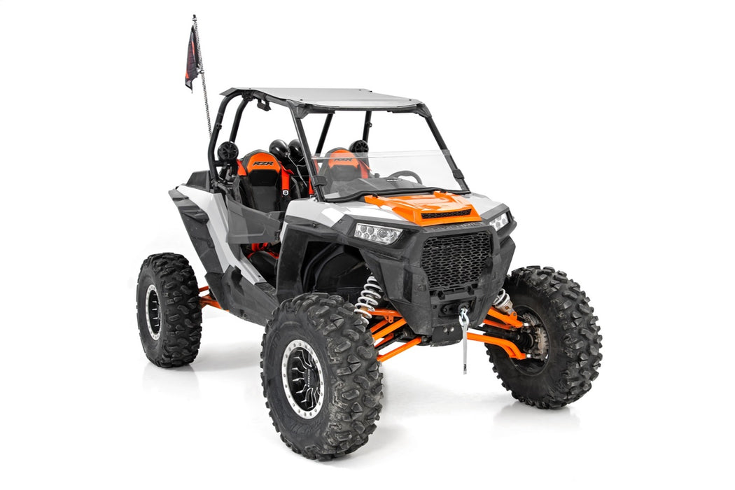 Rough Country 98182011A Half Windshield Scratch Resistant 14-22 Polaris RZR XP 1000/RZR XP 4 1000 Rough Country - Truck Part Superstore