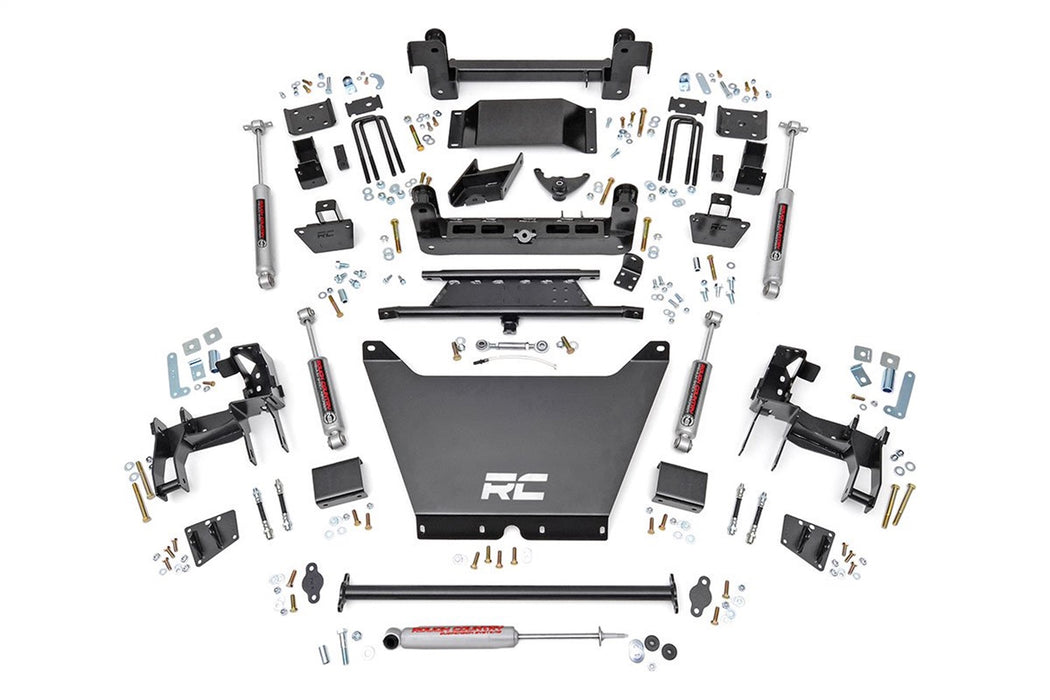 Rough Country 243.20 Suspension Lift Kit w/Shocks; 6 in. Lift; - Truck Part Superstore