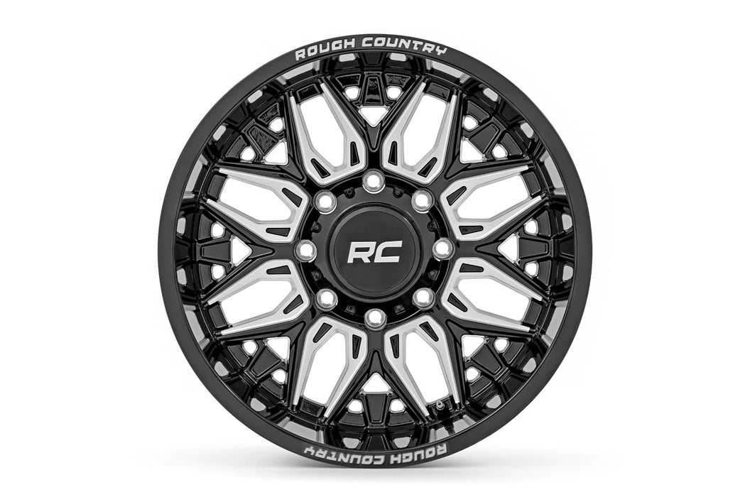 Rough Country 86201018 86 Series Wheel One-Piece Gloss Black 20x10 5x5 -19mm Rough Country - Truck Part Superstore