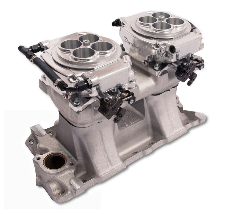 Holley EFI 550-527 4150 Sniper EFI 2x4; Polished Finish; - Truck Part Superstore