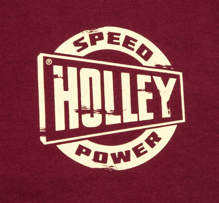 Holley 10130-XLHOL Truck Door T-Shirt; Long Sleeve; X-Large; Maroon; - Truck Part Superstore