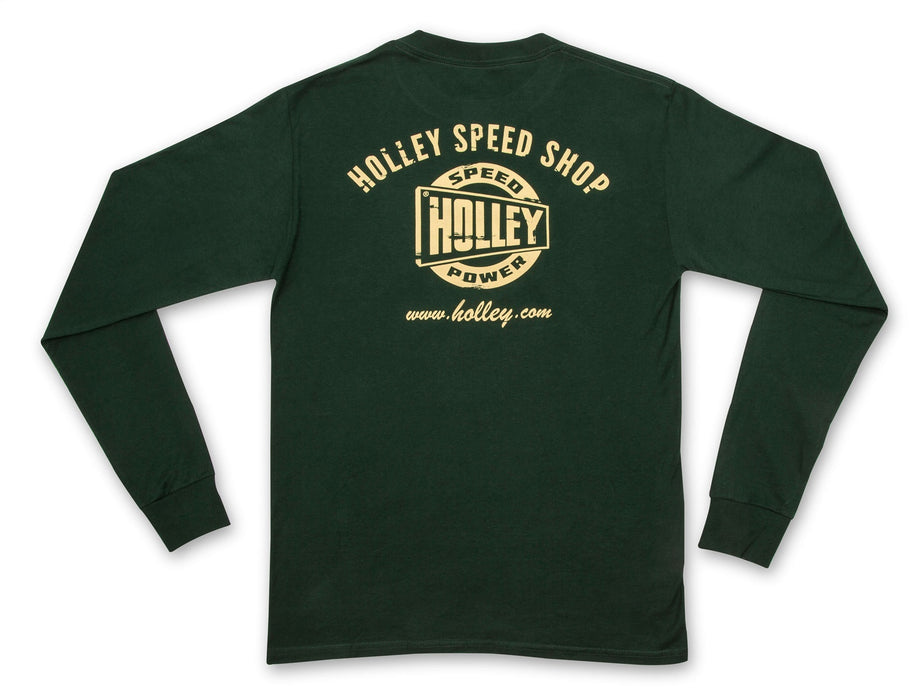 Holley 10131-LGHOL Truck Door T-Shirt; Long Sleeve; Large; Deep Forest; - Truck Part Superstore