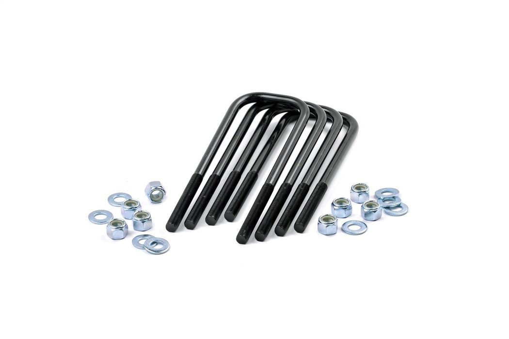 Rough Country 7650 9/16 Inch Large Radius U Bolts 3.125 x 10.0 E Coated Black Corrosion Resistant Set of 4 Rough Country - Truck Part Superstore