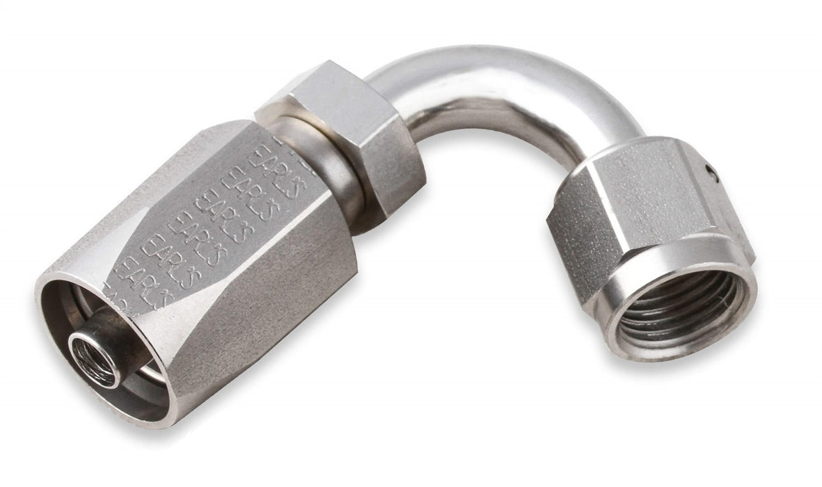 Earl's Performance SS131206ERL 120 Deg. Power Steering Hose End; Size: -6AN; Stainless Steel; - Truck Part Superstore