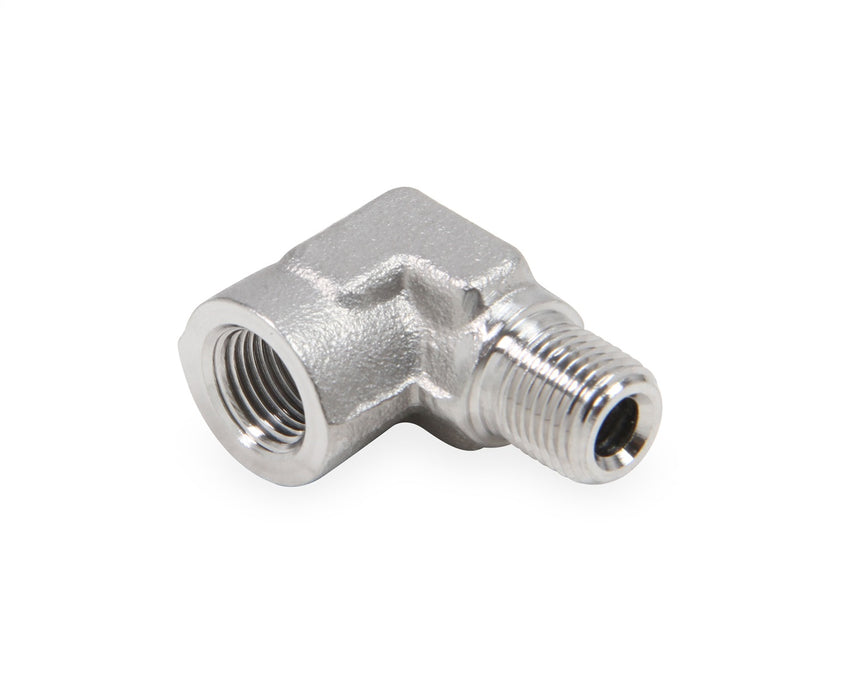 Earl's Performance SS991401ERL 90 Deg. Stainless Steel NPT Elbow; Size: 1/8 in. NPT Female to 1/8 in. NPT Male; - Truck Part Superstore