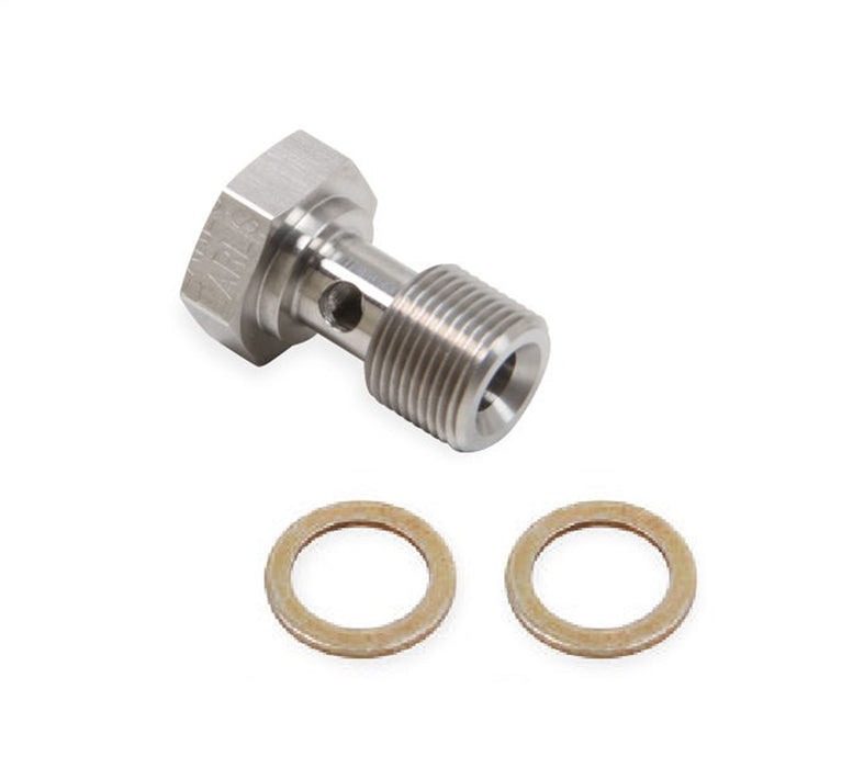 Earl's Performance SS997594ERL Banjo Bolt; 9/16 in. -24AN; Stainless Steel; - Truck Part Superstore