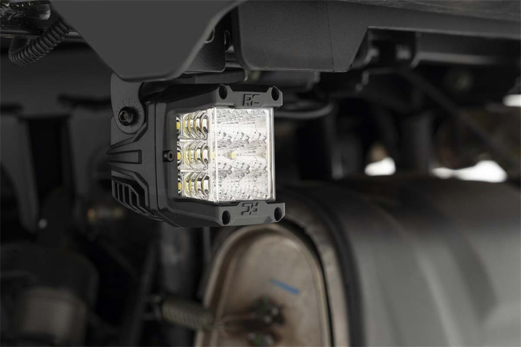 Rough Country 93032 Polaris General 3 Inch Cube Under Bed Wide Angle Combo LED Kit For 18-Pres General Rough Country - Truck Part Superstore