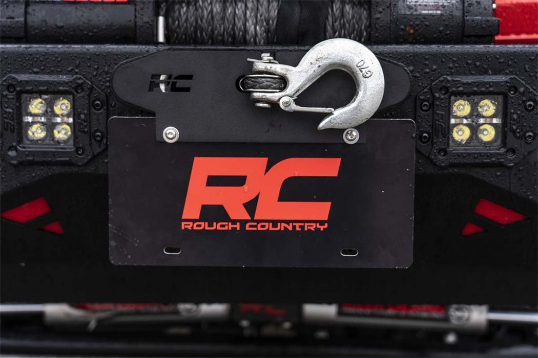 Rough Country RS124 Quick Release Hawse Fairlead License Plate Mount Rough Country - Truck Part Superstore