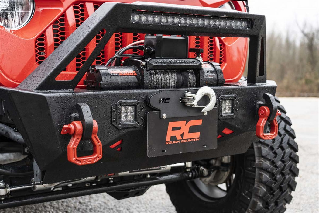Rough Country RS124 Quick Release Hawse Fairlead License Plate Mount Rough Country - Truck Part Superstore