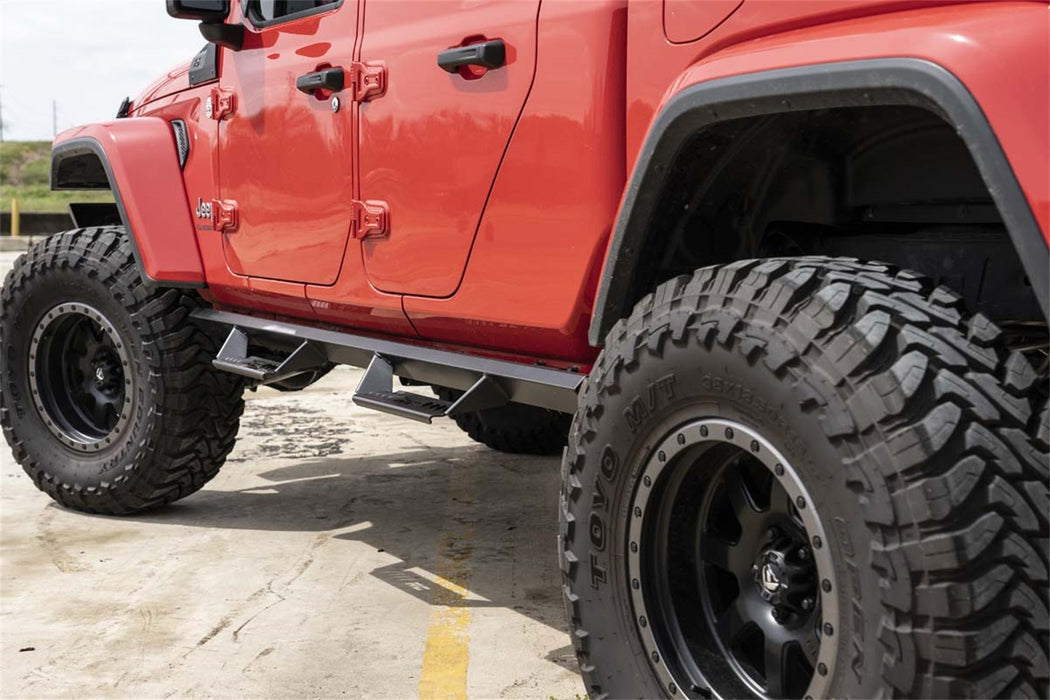 Rough Country AL520201 Jeep Cab-Length AL2 Drop Steps 2020 Gladiator JT Rough Country - Truck Part Superstore