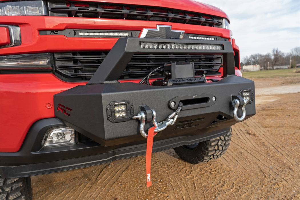Rough Country 10765 Silverado 1500 EXO Winch Mount System For 19-Pres Chevrolet Silverado 1500 Rough Country - Truck Part Superstore