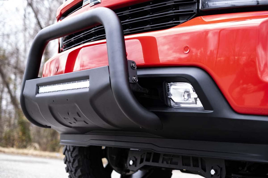 Rough Country B-C4072 19-20 Silverado/Sierra 1500 Bull Bar w/LED Light Bar Black Rough Country - Truck Part Superstore