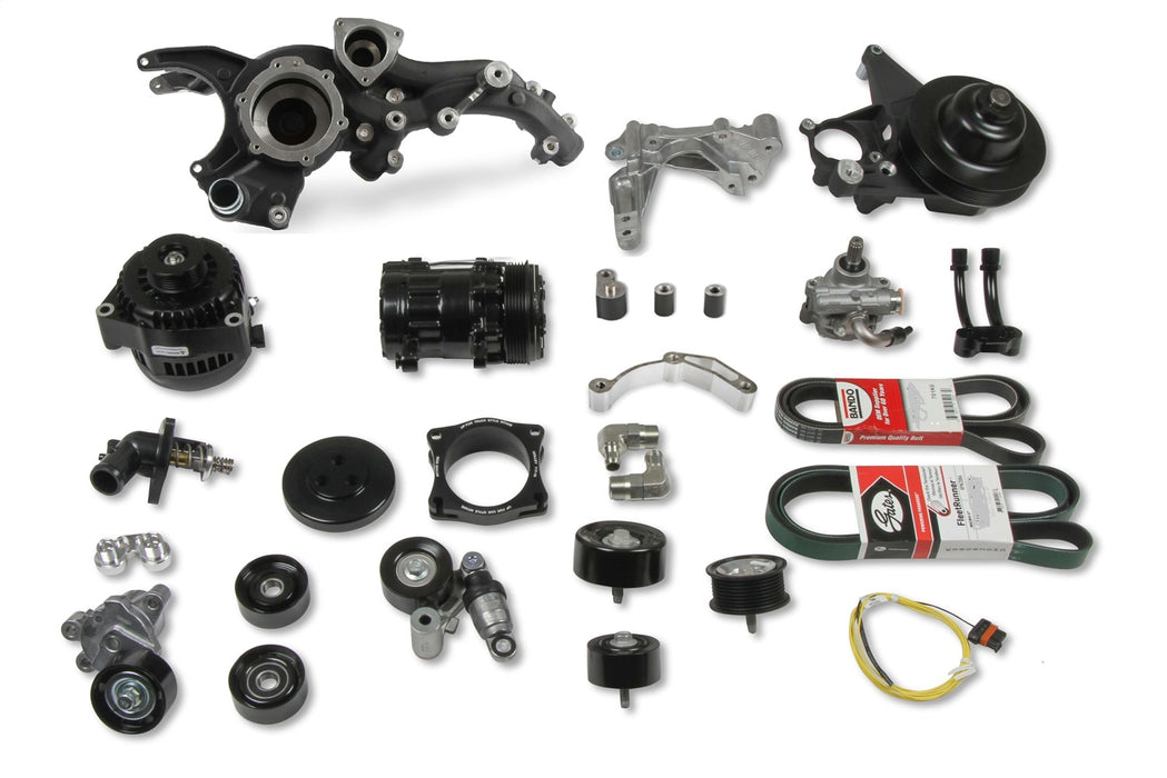 Holley 20-220BK Mid-Mount Accessory Drive System Kit - Truck Part Superstore