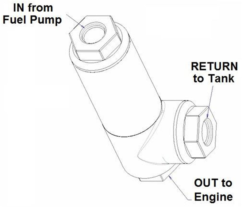 Holley EFI 12-889 Diecast Fuel Filter Regulator - Truck Part Superstore